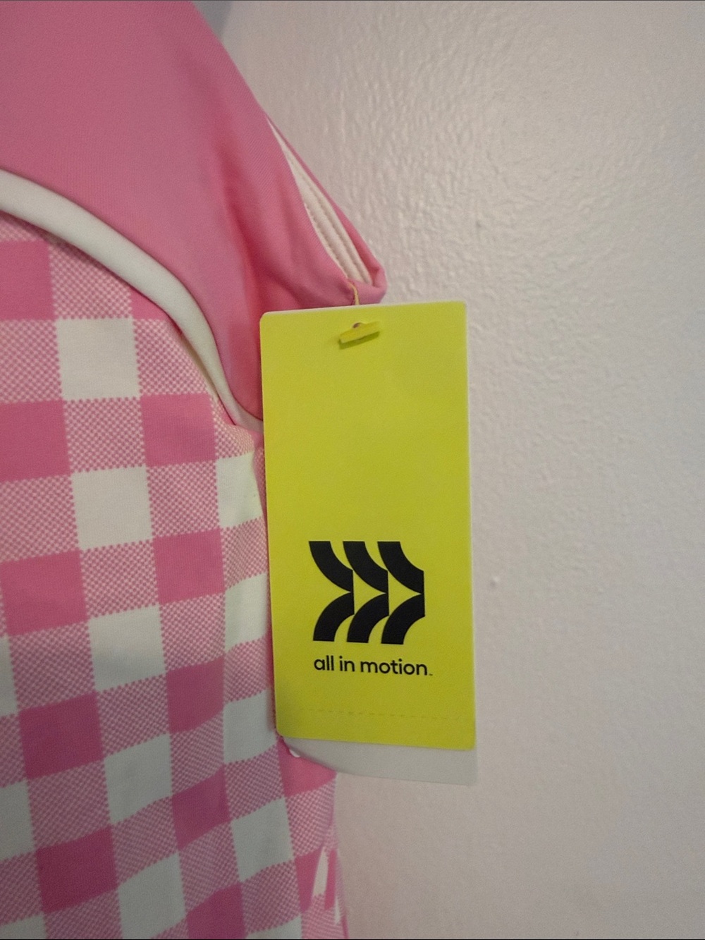 all in motion Pink and White Active Top - Picture 3 of 4